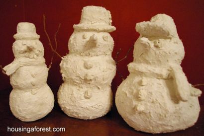 Papier mâché Clay Bonhommes - Logement une forêt (papier) Papier mâché Clay Bonhommes - Logement une forêt