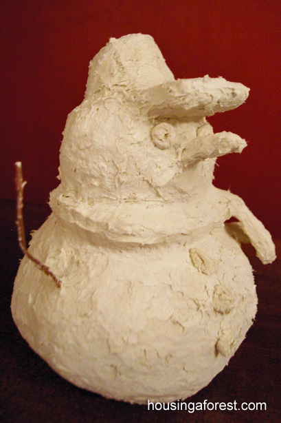Papier mâché Clay Bonhommes - Logement une forêt (papier mâché pâte comment faire) Papier mâché Clay Bonhommes - Logement une forêt