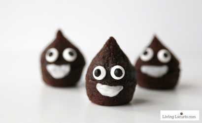 Emoji Brownies merde, Parti mignon de chocolat Dessert (merde) Emoji Brownies merde, Party Chocolat mignon Dessert