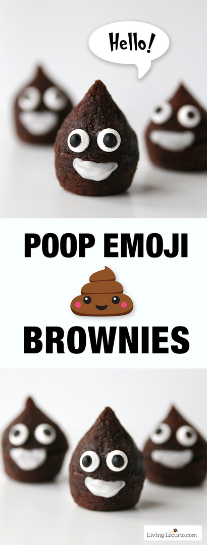 Emoji Brownies merde, Parti mignon de chocolat Dessert (merde) Emoji Brownies merde, Party Chocolat mignon Dessert
