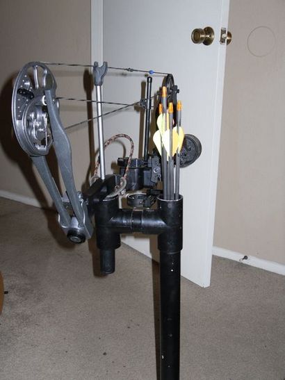 PVC Bow Support et carquois 6 étapes (étapes) PVC Bow stand et Quiver 6 étapes