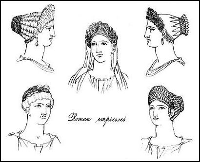 Histoire Costume romaine, Femmes romaine - Coupes de cheveux et robe, La Stola (cheveux roman) Histoire romaine Costume, Femmes romaines - Coupes de cheveux et robe, Le Stola