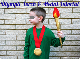Coudre Can Do Go pour l'or Faire une flamme olympique en peluche & amp; Médaille d'or (de marque) Coudre Can Do Go pour l'or Faire une flamme olympique en peluche & amp; Médaille d'or