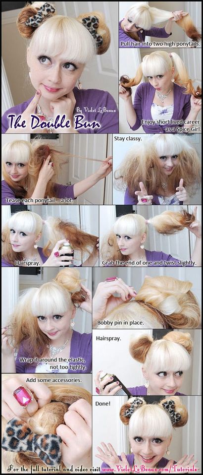 Espace Buns Hacks, Comment faire Double Bun, Tutoriels (conseils) Espace Buns Hacks, comment faire Double Bun, Tutoriels
