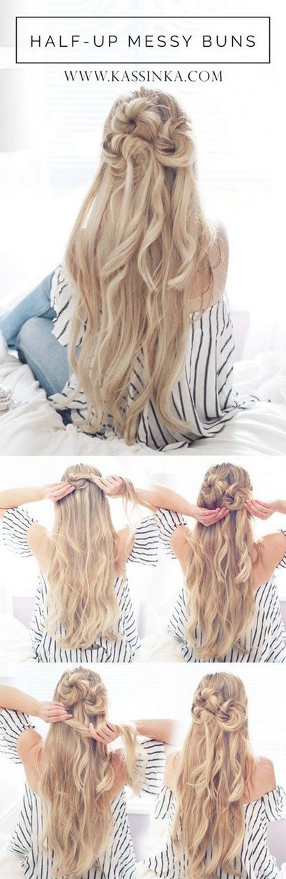 Espace Buns Hacks, Comment faire Double Bun, Tutoriels (pigtails) Espace Buns Hacks, comment faire Double Bun, Tutoriels