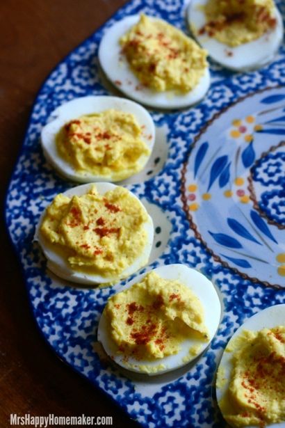 Le meilleur jamais Deviled Eggs (Sérieusement!) - Mme Bonne Femme au foyer (mieux) Le meilleur jamais Deviled Eggs (Sérieusement!) - Mme Bonne Homemaker