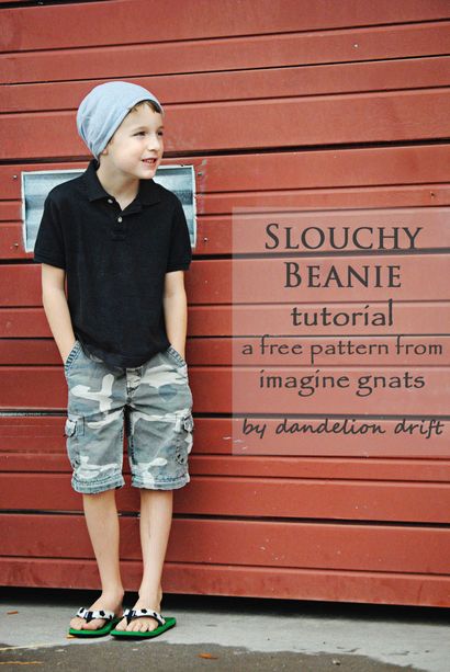 motif tutoriel couture slouchy BEANIE - moucherons (imaginer) beanie modèle tutoriel couture slouchy tuque - imaginez moucherons