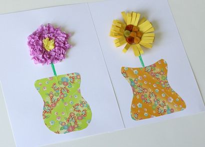 Papier unique Vase et fleurs Artisanat pour les enfants - Buggy et Buddy (unique) Vase papier unique et Artisanat Fleur pour les enfants - Buggy et Buddy