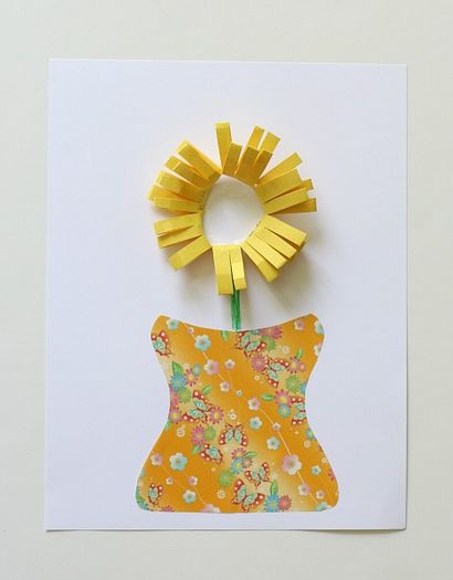 Vase papier unique et Artisanat Fleur pour les enfants - Buggy et Buddy (fleur) Vase papier unique et Artisanat Fleur pour les enfants - Buggy et Buddy