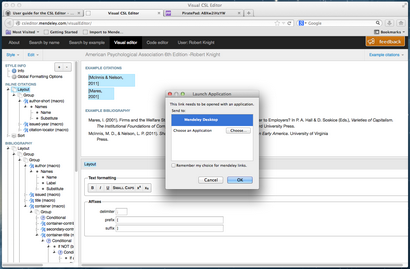 Utilisation de la citation Style Editor avec Mendeley Desktop · citation de style langue (citation) Utilisation de la citation Style Editor avec Mendeley Desktop · citation de style de langue