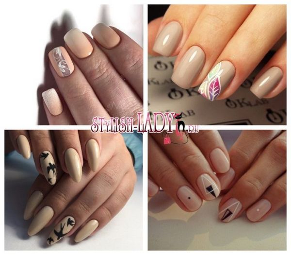 manicure beżowy manicure