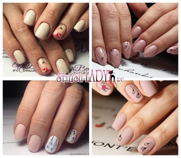 beżowe paznokcie beżowy manicure