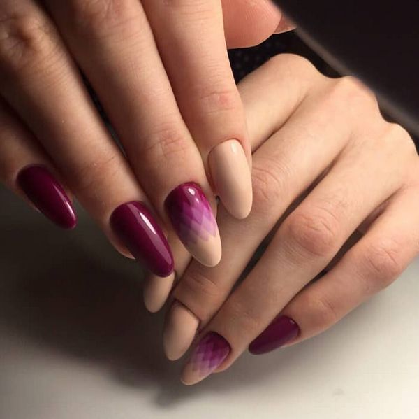 beżowy manicure beżowy manicure