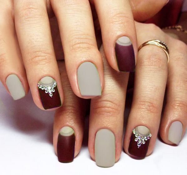beżowy manicure beżowy manicure