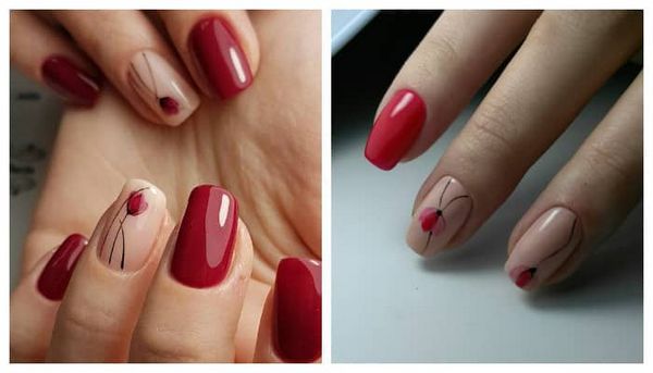 beżowy manicure beżowy manicure