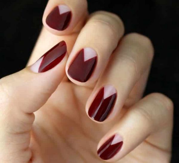 beżowy manicure beżowy manicure