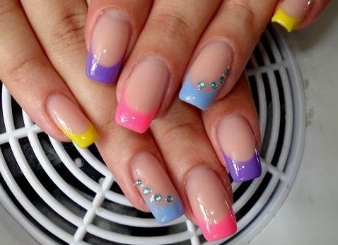 wielobarwny manicure wielobarwny manicure