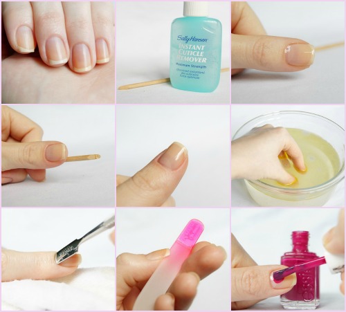 manicure europejski nieobrzynany