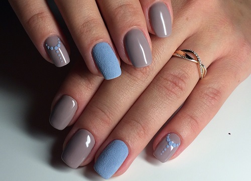 beżowy manicure beżowy manicure