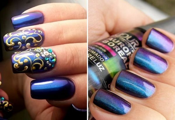 manicure wiśniowy manicure wiśniowy