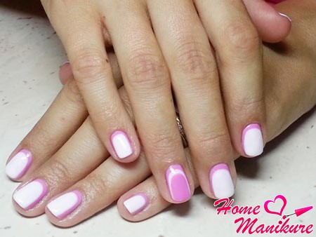 antifrench zrobić zdjęcie wideo manicure żel polski do domu w domu manicure francuski