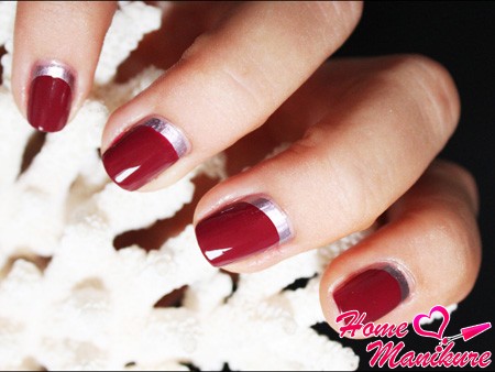 antifrench zrobić zdjęcie wideo manicure żel polski do domu w domu Francuski manicure