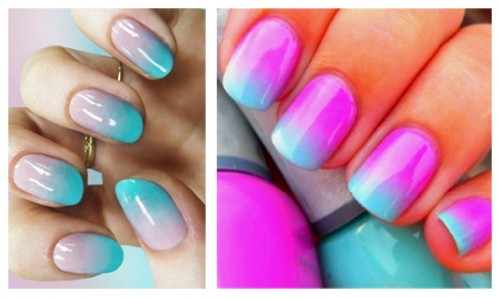 manikűr ombre fotó ombre manikűr otthon