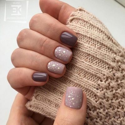 beżowo-brązowy manicure beżowo-brązowy manicure