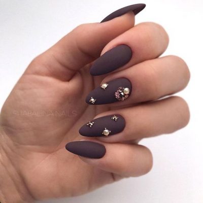 beżowo-brązowy manicure beżowo-brązowy manicure