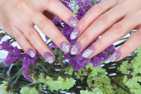 beżowy manicure beżowy manicure