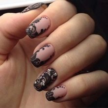 beżowy manicure beżowy manicure