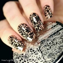beżowy manicure beżowy manicure