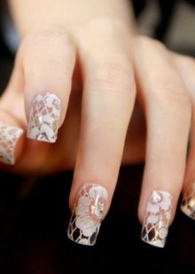 beżowy manicure beżowy manicure