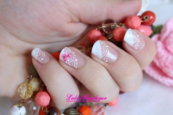 beżowy manicure beżowy manicure