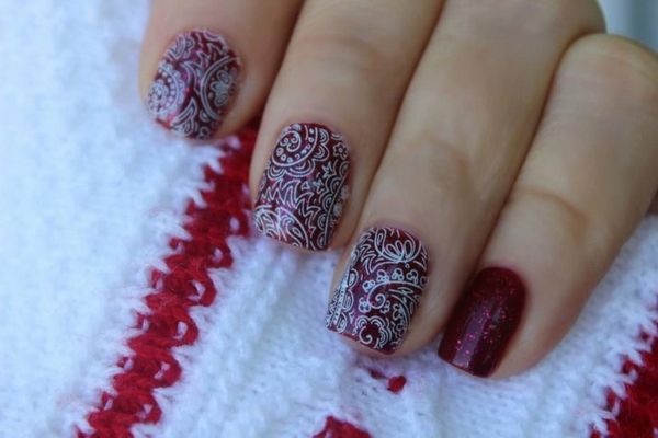 beżowy manicure beżowy manicure