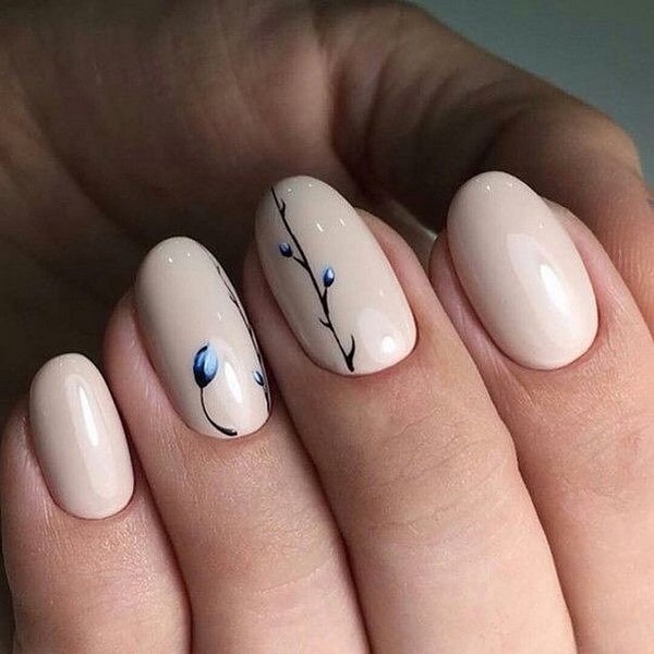 beżowy manicure beżowy manicure