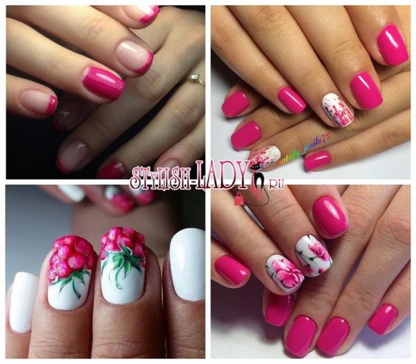 malinowy manicure malinowy manicure