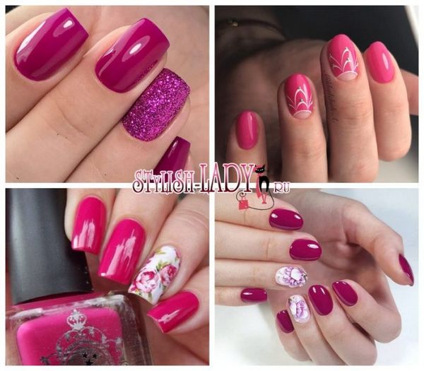 malinowy manicure malinowy manicure