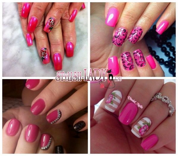 malinowy manicure malinowy manicure