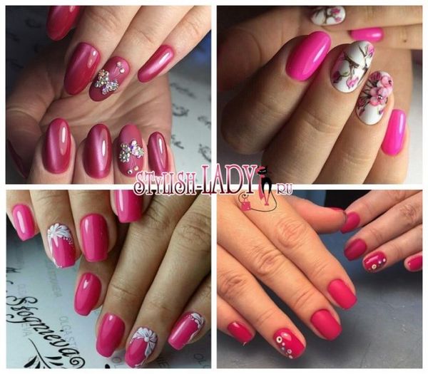 malinowy manicure malinowy manicure
