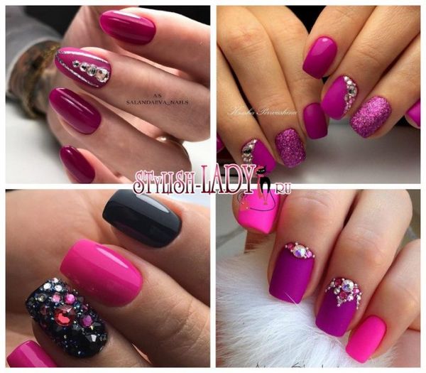 malinowy manicure malinowy manicure