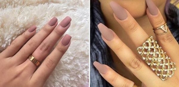 beżowy manicure beżowy manicure