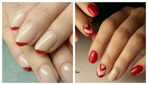 beżowo-brązowy manicure beżowy manicure