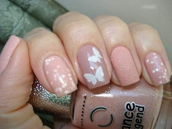 beżowy manicure beżowy manicure