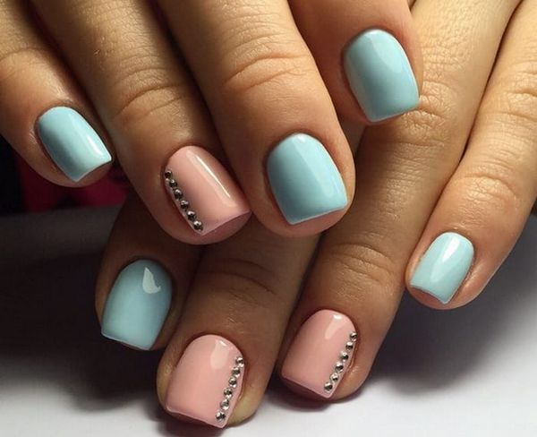 beżowo-brązowy manicure beżowy manicure