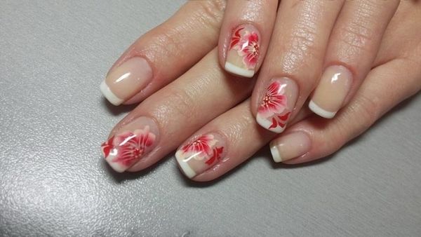 beżowy manicure beżowy manicure