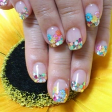 beżowy manicure beżowy manicure