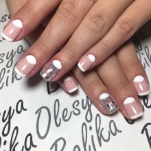beżowy manicure beżowy manicure