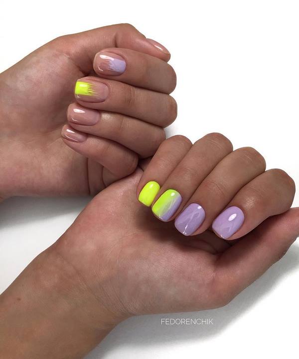 gradientowy manicure gradientowy manicure