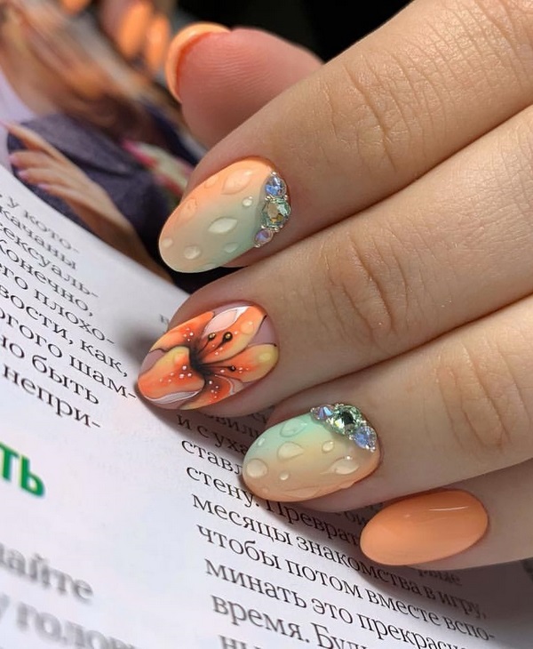 gradientowy manicure gradientowy manicure